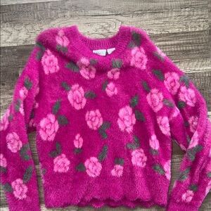 Floral Pink Sweater
